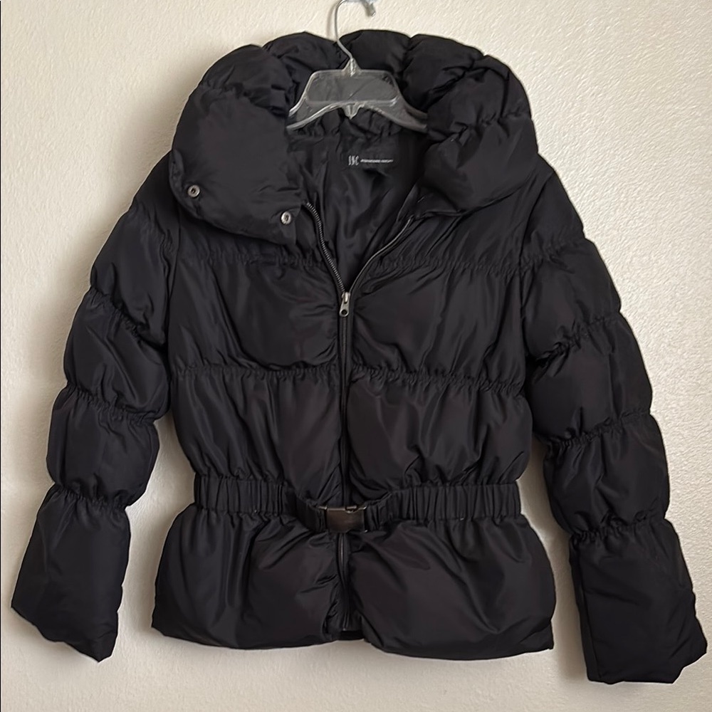 INC International Concepts Black Puffer Jacket